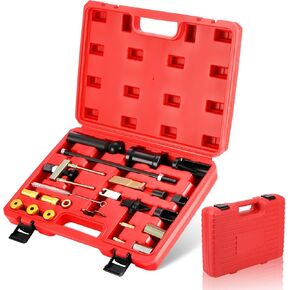 Fuel Injector Removal Puller Kit Injector Seal Install Tool Compatible with Volkswagen TDi 4 Cyl 8V 16V Diesel Audi VW 1.2 1.4 1.6 1.8 2.0 2.7 3.0 3.2 3.6 V6 4.2 V8 FSI TSI TFSI Petrol