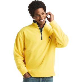 Nautica Men's Solid 1/4 Zip Fleece Sweatshirt