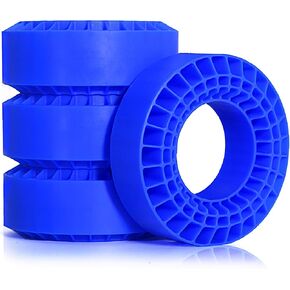 Silicone Rubber 1.9 Tire Inserts，1.9 Tires Waterproof Soft and Highly Elastic Inner Filler，for 1/10 RC Crawler Axial SCX10 Capra RXB10 TF2 Redcat Gen7 Gen8 TRX4 Tire Upgrade （4pcs） (Blue)