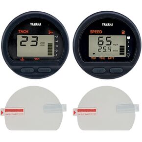 Boat Gauge Screen Protector for Yamaha Outboard Gauges Beginning with 6Y5- Model Number, Anti-Scratch, HD Clear [2-Pack]