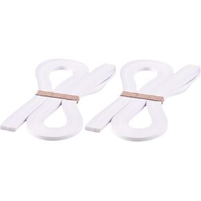 Pure White Quilling Strips - 3mm Width Craft Paper for DIY Crafts - 120pc Bag - 21-inch Length (2)