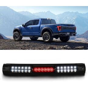 For 1997-2003 Ford F150 LED 3rd Third Tail Brake Light High Mount Stop Light Rear Cargo Lamp (Black Housing Smoke Lens)