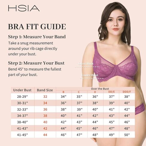 HSIA Minimizer Bras for Women Full Coverage, Unlined Lace Sexy Plus Size Underwire Bra for Large Breasts, Dusty Coral 36DD in Saudi Arabia