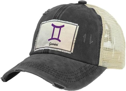 BRIEF INSANITY Trucker Hat - Fun Zodiac Astrology Themed Novelty Snapback Hat | Unisex Adult Trucker Cap in Kuwait