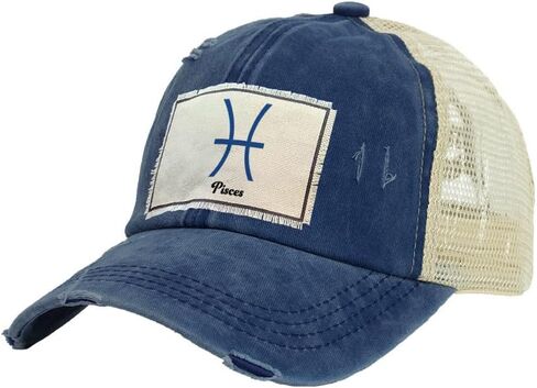 BRIEF INSANITY Trucker Hat - Fun Zodiac Astrology Themed Novelty Snapback Hat | Unisex Adult Trucker Cap in Kuwait