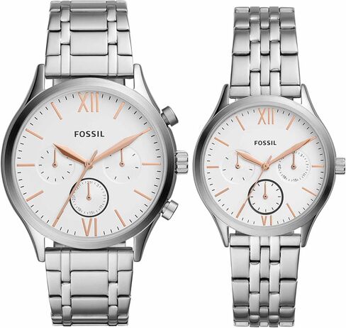 His and Her Fenmore Multifunction Stainless Steel Watch Gift Set in Saudi Arabia