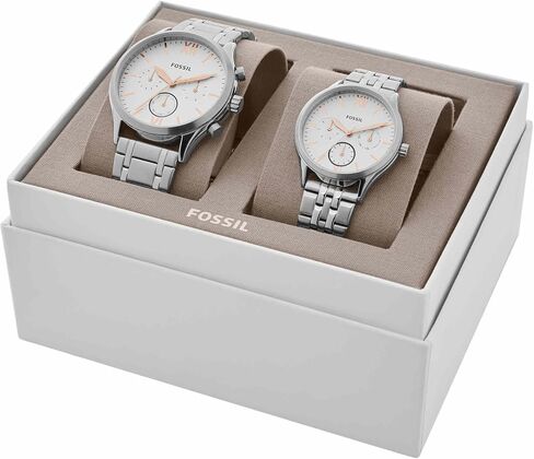 His and Her Fenmore Multifunction Stainless Steel Watch Gift Set in Saudi Arabia