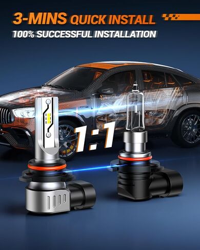 SEALIGHT H10 LED Fog Light Bulbs Yellow 3000k, 10000LM 9140 9145 Fog Lights LED Bulbs 600% Brightness Upgrade, 1:1 Size 100% Successful Installation for Trucks Cars, Pack of 2 in Saudi Arabia