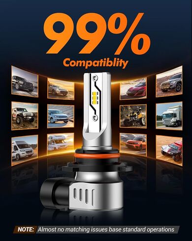 SEALIGHT H10 LED Fog Light Bulbs Yellow 3000k, 10000LM 9140 9145 Fog Lights LED Bulbs 600% Brightness Upgrade, 1:1 Size 100% Successful Installation for Trucks Cars, Pack of 2 in Saudi Arabia