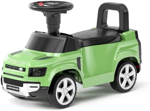 Official Licensed Land Rover Defender 90 Ride On Push Car with Music and Horn Steering Wheel Kids Push Car Toy (Green) in Saudi Arabia