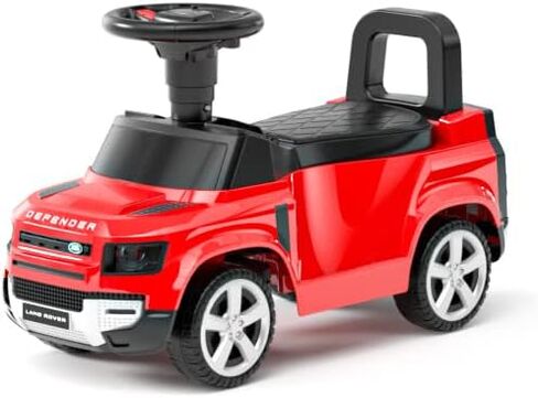 Official Licensed Land Rover Defender 90 Ride On Push Car with Music and Horn Steering Wheel Kids Push Car Toy (Green) in Saudi Arabia