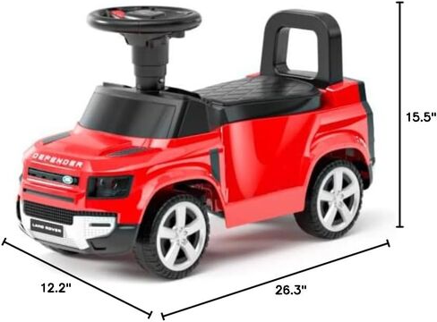 Official Licensed Land Rover Defender 90 Ride On Push Car with Music and Horn Steering Wheel Kids Push Car Toy (Green) in Saudi Arabia