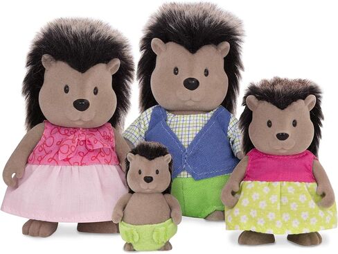 Li'l Woodzeez – The Pitterpotemus Hippo Family – Wedding Set of 7 Collectible Posable Hippo Figures – Pretend Play Doll Figures – Gift Toy for Kids Age 3+ in Saudi Arabia