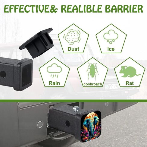 Butterfly Logo Faith Hope Love Tow Hitch Cove Trailer Hitch Cover Universal 2" Square Hitch Cover Plug Cap,Heavy Duty Trailer Hitch Tube Rubber Covers for Trucks SUV Cars in Saudi Arabia