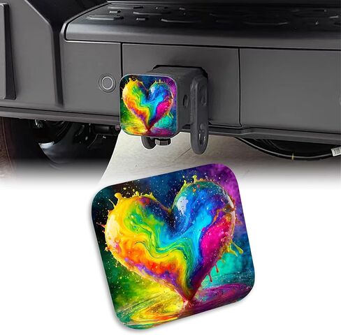 Butterfly Logo Faith Hope Love Tow Hitch Cove Trailer Hitch Cover Universal 2" Square Hitch Cover Plug Cap,Heavy Duty Trailer Hitch Tube Rubber Covers for Trucks SUV Cars in Saudi Arabia