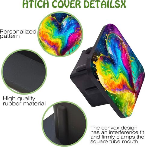 Butterfly Logo Faith Hope Love Tow Hitch Cove Trailer Hitch Cover Universal 2" Square Hitch Cover Plug Cap,Heavy Duty Trailer Hitch Tube Rubber Covers for Trucks SUV Cars in Saudi Arabia