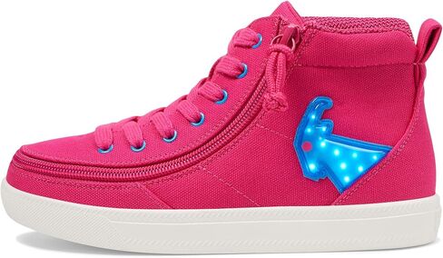 BILLY Footwear Unisex-Child Kid's Pink/Blue Light Ups Billy Classic D|r High Sneaker in Kuwait