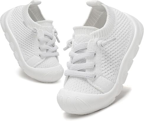 Baby Toddler Girls Boys Shoes Walking Slip on Shoes Barefoot Sneakers Lightweight Breathable for First Tennis Infant Shoes in Saudi Arabia