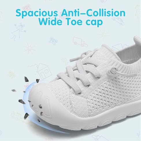 Baby Toddler Girls Boys Shoes Walking Slip on Shoes Barefoot Sneakers Lightweight Breathable for First Tennis Infant Shoes in Saudi Arabia