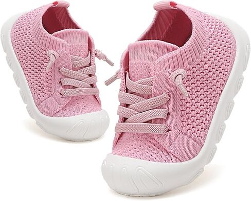 Baby Toddler Girls Boys Shoes Walking Slip on Shoes Barefoot Sneakers Lightweight Breathable for First Tennis Infant Shoes in Saudi Arabia