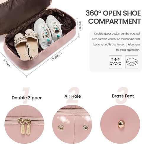 LOVEVOOK Travel Bag, Weekender Bags for Women, Carry on Overnight Bag with Toiletry Bag, Duffle Bag for Travel with Shoe Compartment, Gym Bag for Women, Hospital Bags for Labor and Delivery in Saudi Arabia