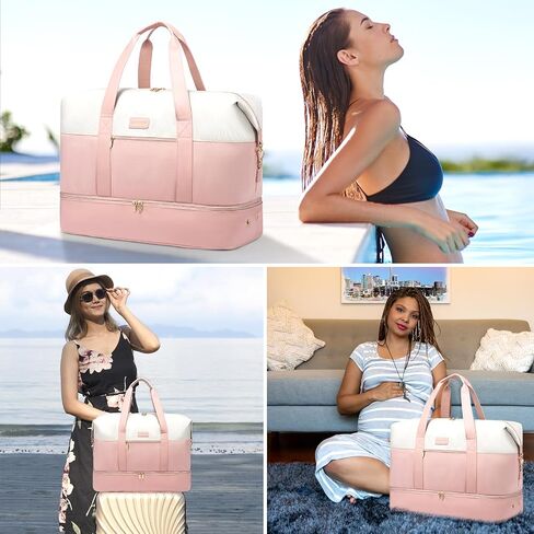 LOVEVOOK Travel Bag, Weekender Bags for Women, Carry on Overnight Bag with Toiletry Bag, Duffle Bag for Travel with Shoe Compartment, Gym Bag for Women, Hospital Bags for Labor and Delivery in Saudi Arabia