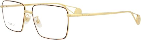 إطارات نظارات غوتشي مربعة/مستطيلة، نظارات ذهبية مصنوعة في إيطاليا بإطار معدني، أزياء مصممة للفخامة اليومية in Saudi Arabia