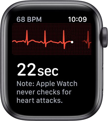 Apple Watch Nike Series 5 (نظام تحديد المواقع العالمي (GPS)، مقاس 44 ملم) هيكل من الألومنيوم باللون الرمادي الفلكي مع حزام Nike الرياضي بلون فحمي/أسود (تم تجديده) in Kuwait