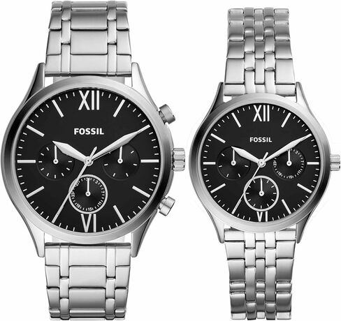His and Her Fenmore Midsize Multifunction Stainless Steel Watch Gift Set in Saudi Arabia