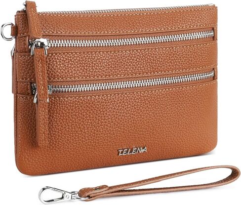 Telena Wristlet Wallets for Women Leather Clutch Purses Ladies Wallet Handbags RFID Blocking Card Holder in Kuwait