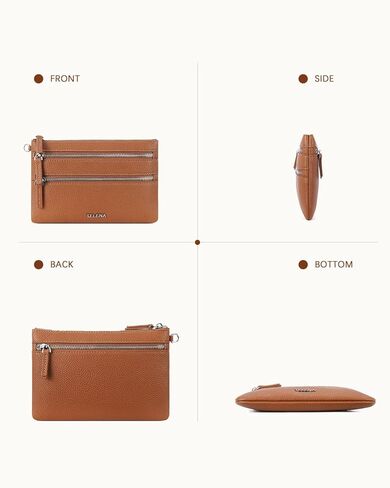 Telena Wristlet Wallets for Women Leather Clutch Purses Ladies Wallet Handbags RFID Blocking Card Holder in Kuwait