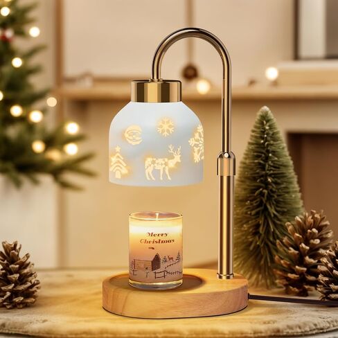 Loowoko Candle Warmer Lamp, Housewarming Gifts for New Home Room Decor, Timable & Dimmable Scented Wax Melter with 2 Bulbs, Gift for Female in Kuwait