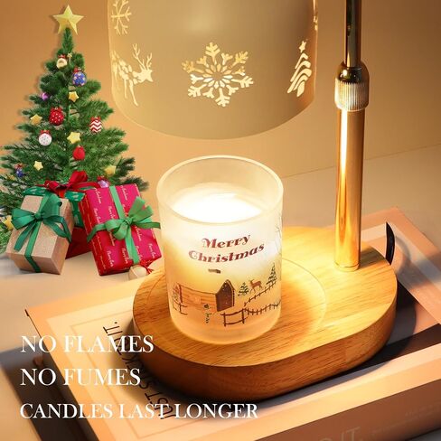 Loowoko Candle Warmer Lamp, Housewarming Gifts for New Home Room Decor, Timable & Dimmable Scented Wax Melter with 2 Bulbs, Gift for Female in Kuwait