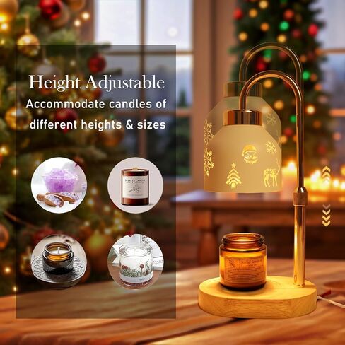 Loowoko Candle Warmer Lamp, Housewarming Gifts for New Home Room Decor, Timable & Dimmable Scented Wax Melter with 2 Bulbs, Gift for Female in Kuwait