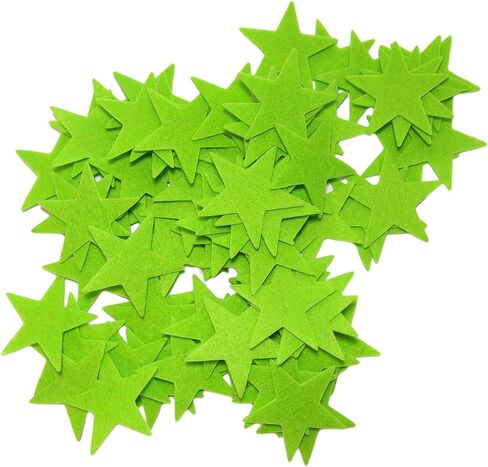 Playfully Ever After 1.5 Inch Felt Star Stickers (Light Green) in Saudi Arabia