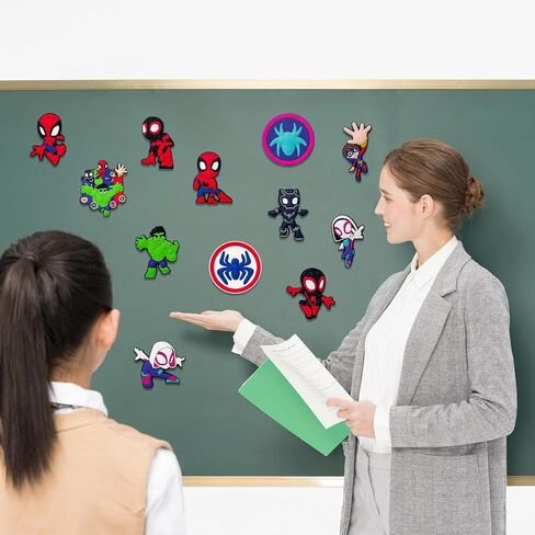 مغناطيس الثلاجة للأطفال، سبايدي وأصدقائه المذهلين مغناطيس الثلاجة للأطفال الصغار 1-3 مغناطيس الأطفال هدية تعليمية للثلاجة، مغناطيس مغناطيسي كامل الظهر للأطفال الصغار in Kuwait