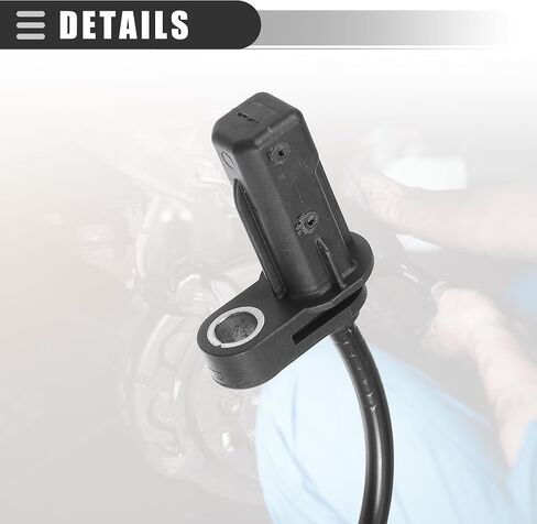 مستشعر سرعة عجلة مستشعر ABS خلفي يسار يمين من Motoforti، لسيارة BMW 128i L6 3.0L E82 Series 2008-2013، بلاستيك، رقم 34526760425، أسود، قطعتان in Saudi Arabia