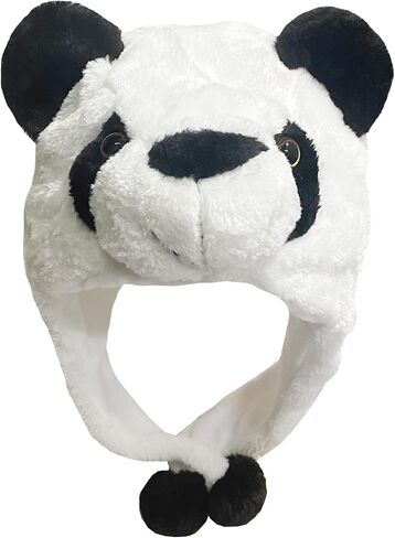 Plush Animal Hat for Halloween Christmas, Cozy Funny Hats Novelty Party Cap for Kids Girls Boys - One Size in Saudi Arabia
