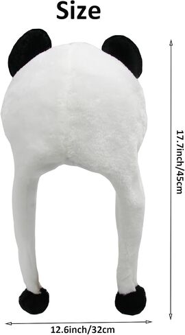 Plush Animal Hat for Halloween Christmas, Cozy Funny Hats Novelty Party Cap for Kids Girls Boys - One Size in Saudi Arabia