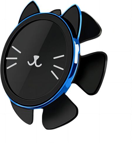 Creative Lucky Cat Steering Wheel Car Mount - Multifunctional Dashboard Phone Holder, Adhesive Suction Cup Phone Stand - Stylish Cat-Shaped Wheel Holder (Red) in Saudi Arabia
