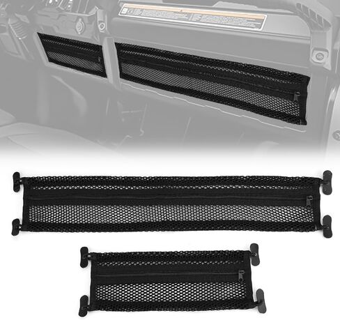 KEMIMOTO UTV Dash Storage Net 2pcs, Compatible with Can-Am Defender & Defender MAX 2017 2018 2019 2020 2021 2022 2023 in Saudi Arabia