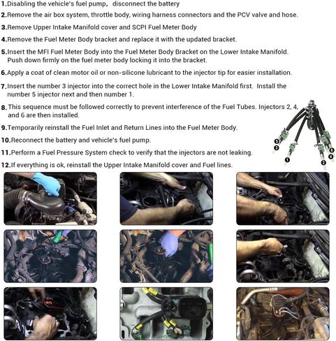 حاقن الوقود العنكبوت PTNHZ FJ503 مع دعامة الاحتفاظ SCPI إلى MPFI FJ10565 217-3028 833-22102-6 12568332 متوافق مع 96-05 تشيفي شيفروليه جي إم سي GM V6 4.3L غاز in Kuwait