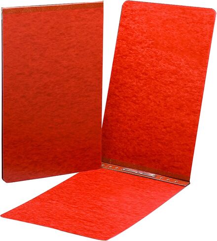 Smead PressGuard Binder Cover, Metal Prong Top Fastener with Compressor, 3" Capacity, 11" x 17", Red, 10 per Box (81778) in Saudi Arabia