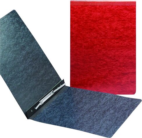 Smead PressGuard Binder Cover, Metal Prong Top Fastener with Compressor, 3" Capacity, 11" x 17", Red, 10 per Box (81778) in Saudi Arabia
