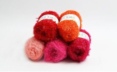 خيوط كروشيه قوس قزح 10 شلات ألوان متنوعة 100% بوليستر (حزمة خيوط الغسيل)، RainbowYarn10 in Saudi Arabia