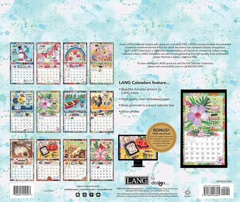 LANG Happy Life 2025 Wall Calendar (25991001982) in Saudi Arabia