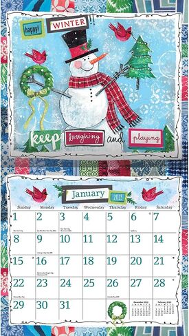 LANG Happy Life 2025 Wall Calendar (25991001982) in Saudi Arabia
