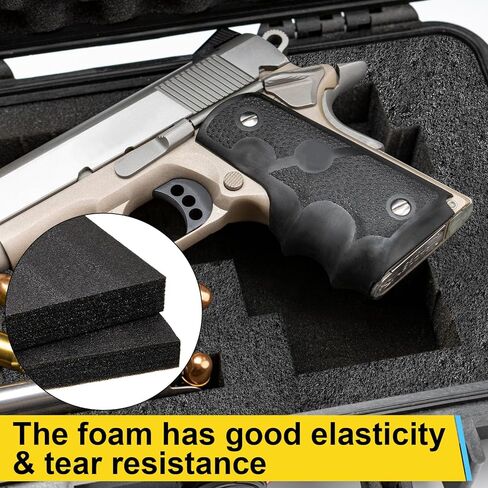 Hoolerry 2 قطعة من إسفنج البولي إيثيلين القابل للتخصيص، صفائح إسفنجية سميكة سوداء للتغليف والحرف اليدوية (12 × 10 × 2.125 بوصة) in Kuwait