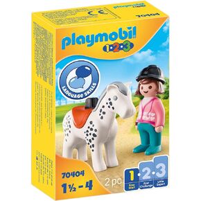 Playmobil Rider with Horse 70404 1.2.3 Playmobil for Young Kids
