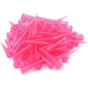 Utoolmart 250Pcs 30 Gauge Plastic Tapered Pinhead Blunt Tip Liquid Glue Dispenser Needles Luer Syringe Needle Tip Dispensing Precision Fill Needle for Oil Lab DIY Applicator